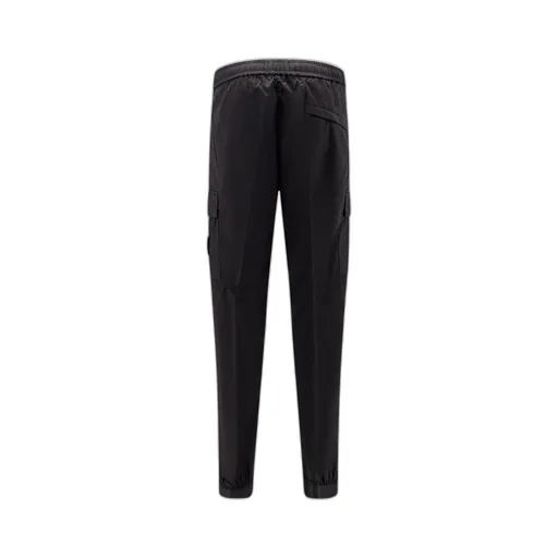 Stone Island Logo Patch Tapered Leg Trousers