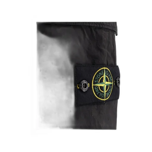 Stone Island Logo Patch Tapered Leg Trousers
