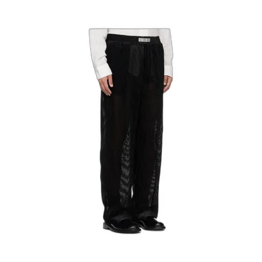 Devored Stripes Large Pleats