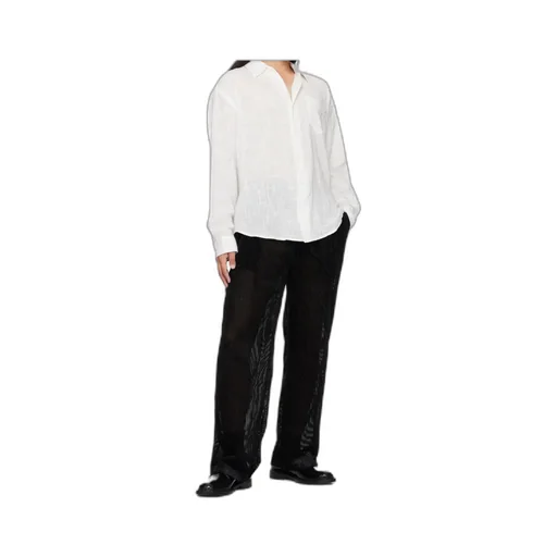 Devored Stripes Large Pleats