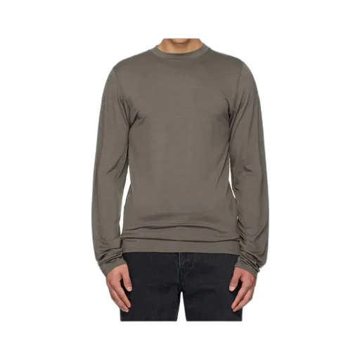 Crew Neck Knitted Wool T-Shirt