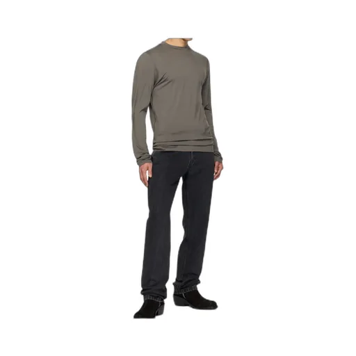 Crew Neck Knitted Wool T-Shirt