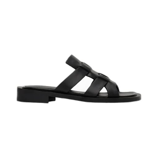 Leather Flat Sandals