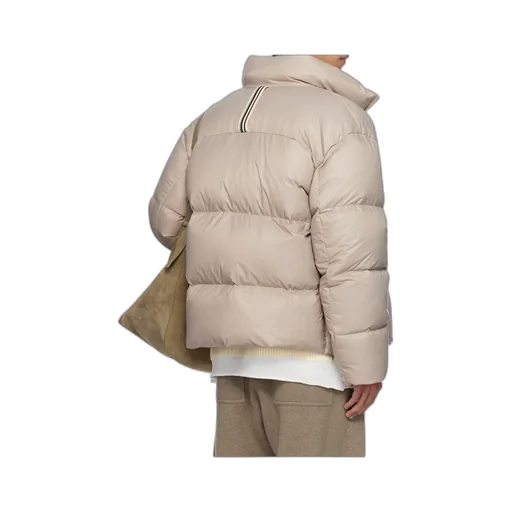 Stand-Up Collar Hoodless Cotton-Padded Jacket