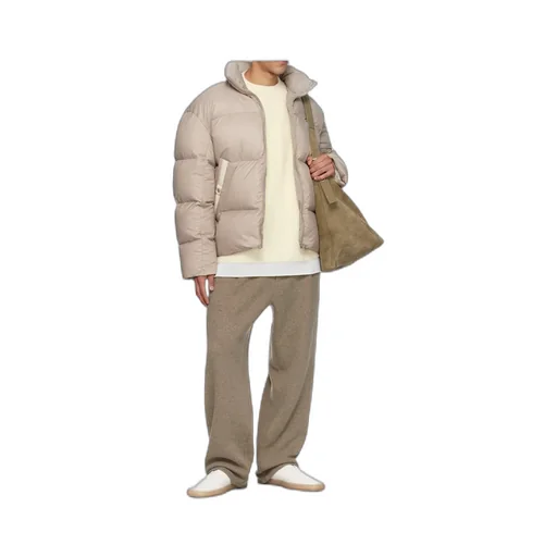 Stand-Up Collar Hoodless Cotton-Padded Jacket