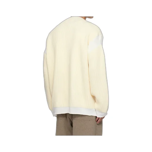 Wool Blend Crew Neck Sweater