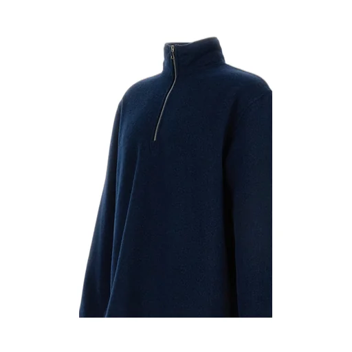 Virgin Wool Zip-Up Sweater