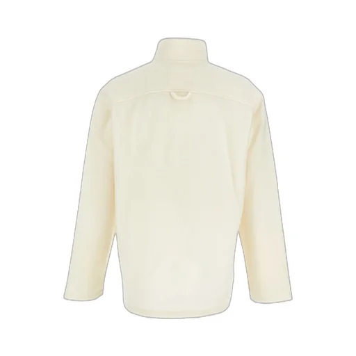 High-Neck Zip-Up Wool Sweatshirt