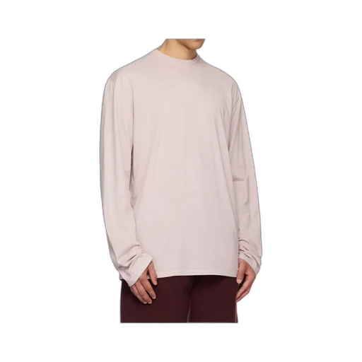 Crew Neck Knitted Cotton T-Shirt