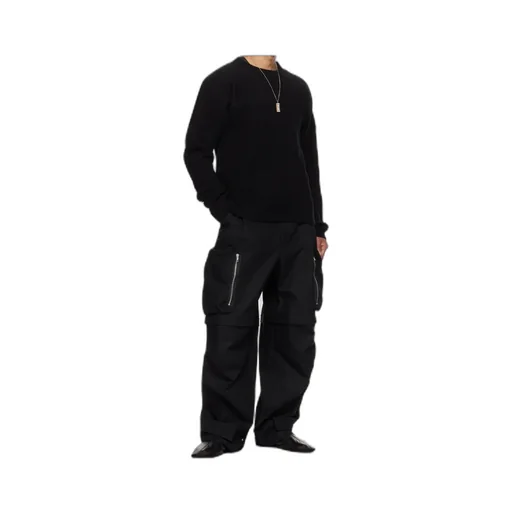 Wool Blend Crew Neck Sweater