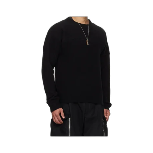 Wool Blend Crew Neck Sweater