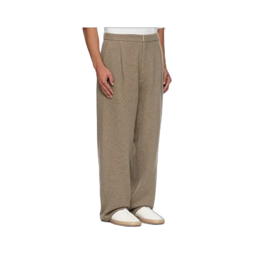 Wool Blend Casual Pants