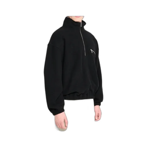 Half-Zip Wool Sweatshirt