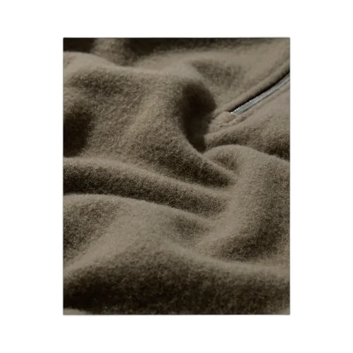 Half-Zip Wool Sweatshirt