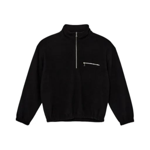 Half-Zip Wool Sweatshirt