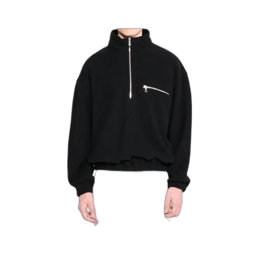 Half-Zip Wool Sweatshirt