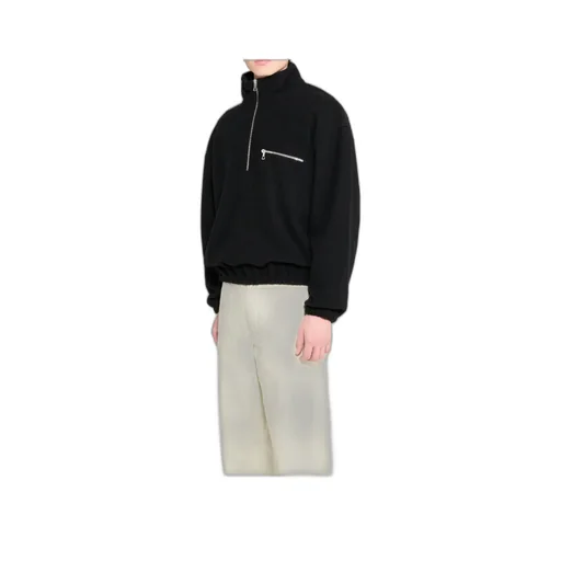 Half-Zip Wool Sweatshirt