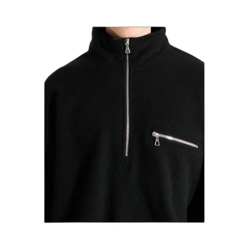Half-Zip Wool Sweatshirt