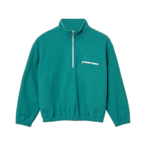 Half-Zip Wool Sweatshirt