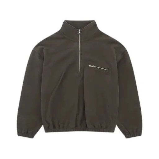 Half-Zip Long-Sleeve Sweatshirt
