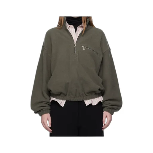 Half-Zip Long-Sleeve Sweatshirt