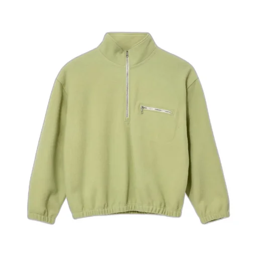 Half-Zip Wool Sweatshirt