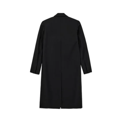 Long-Sleeved Wool Coat