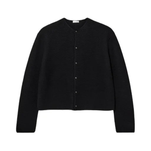 Long-Sleeved Wool Cardigan