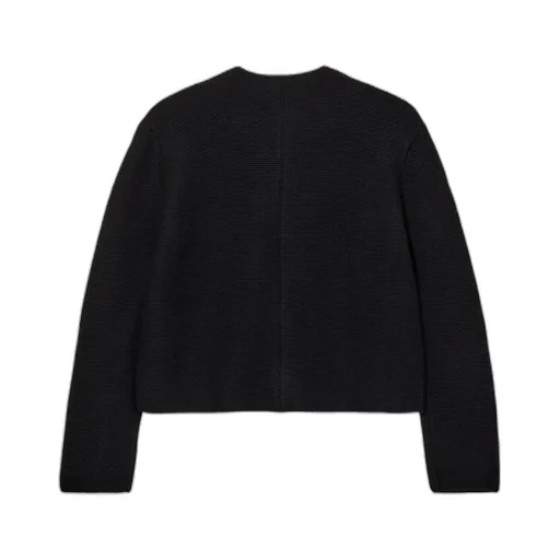 Long-Sleeved Wool Cardigan