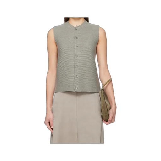 Tyrolean Gilet Wool Sleeveless Cardigan