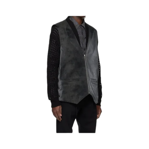 Knotted Faux Suede Vest