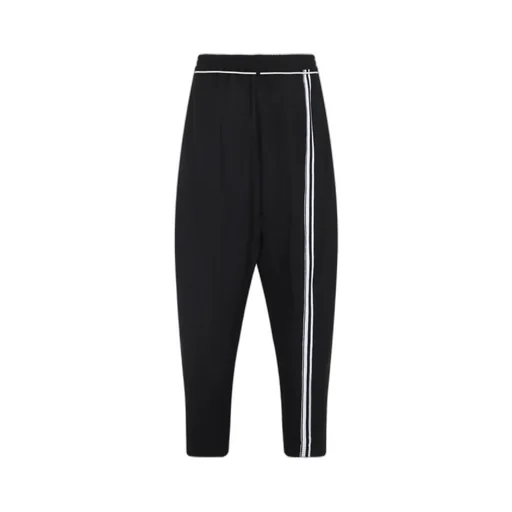 Drawstring Wool Casual Pants