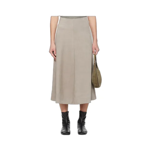 Crust Suede Midi Skirt