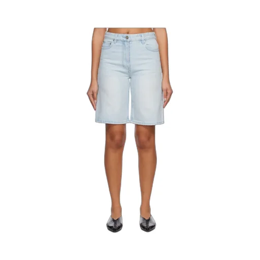 Faded Denim Shorts