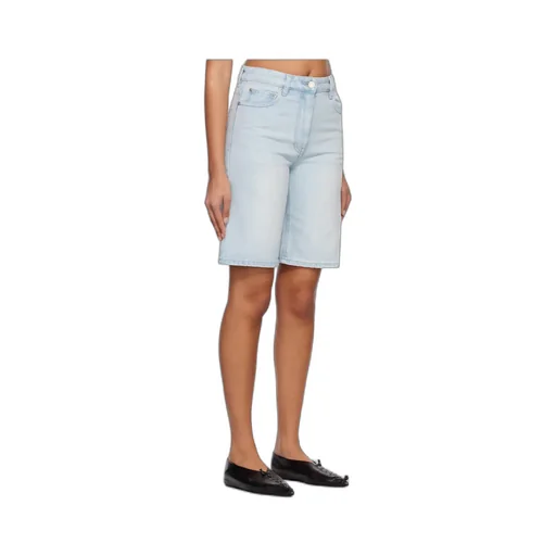 Faded Denim Shorts
