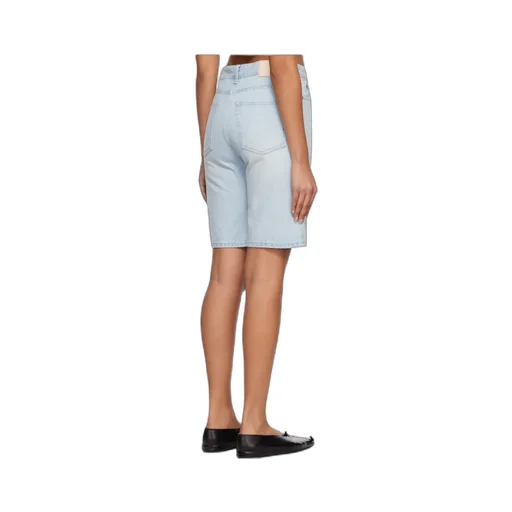 Faded Denim Shorts