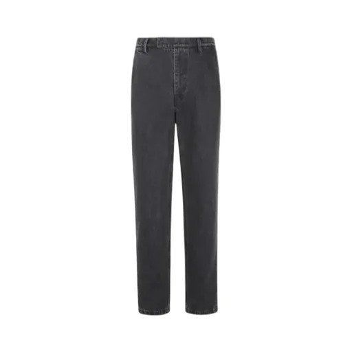 Button-Fastening Jeans