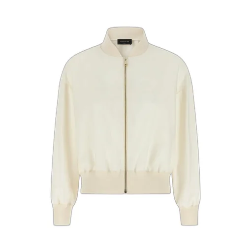 Fabiana Filippi Lace-Insert Bomber Jacket