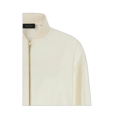 Fabiana Filippi Lace-Insert Bomber Jacket