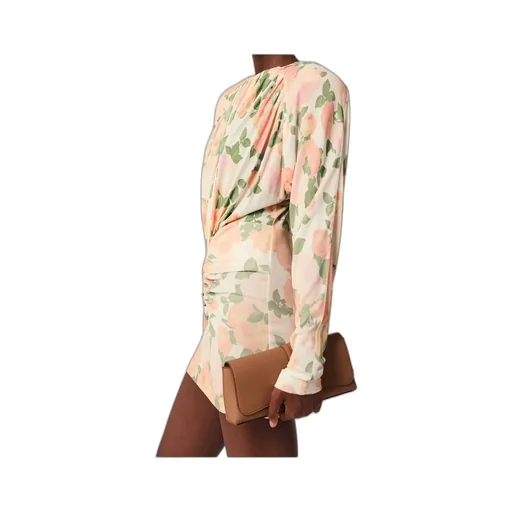 Stella Mccartney Peony Print Long-Sleeve Mini Dress
