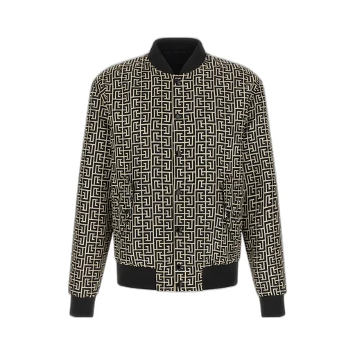 Balmain Monogram Reversible Bomber Jacket