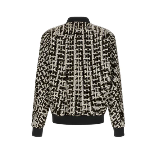 Balmain Monogram Reversible Bomber Jacket