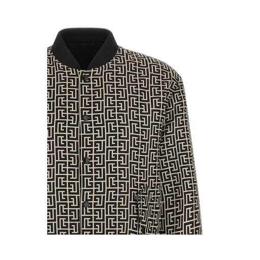 Balmain Monogram Reversible Bomber Jacket
