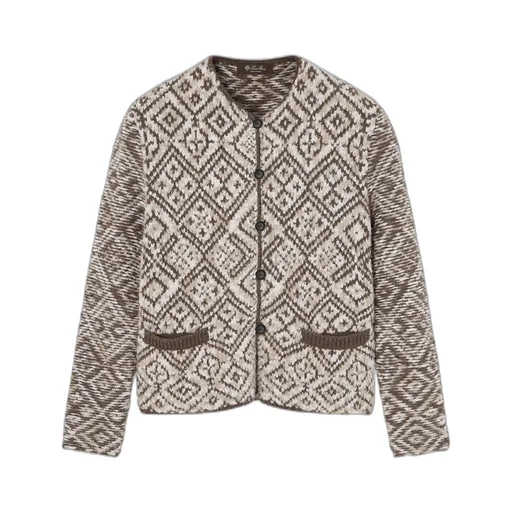 Paroo Jacquard Knit Cashmere Cardigan