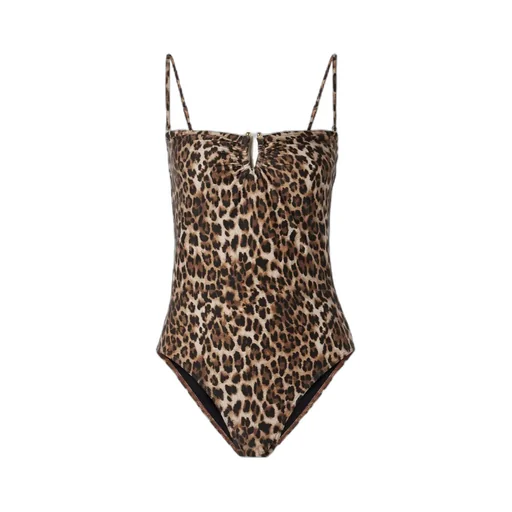 Leopard Print One-Piece Swimsuit
