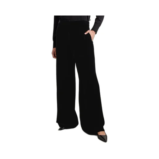 Elezar Velvet Wide-Leg Casual Pants