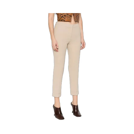Etro Mid-Rise Tailored Cady Cigarette Trousers
