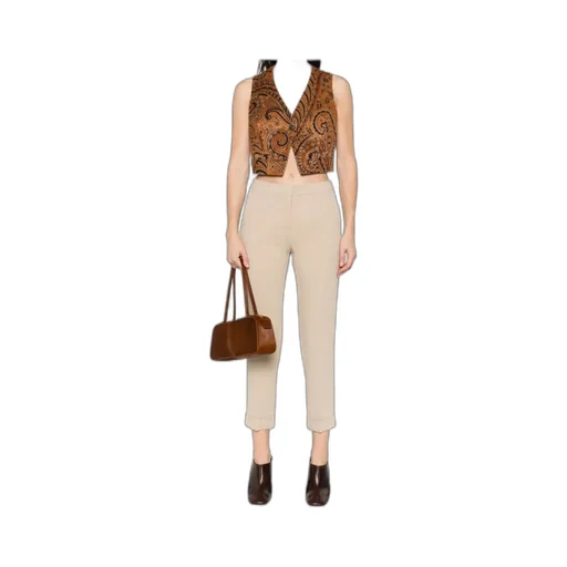 Etro Mid-Rise Tailored Cady Cigarette Trousers
