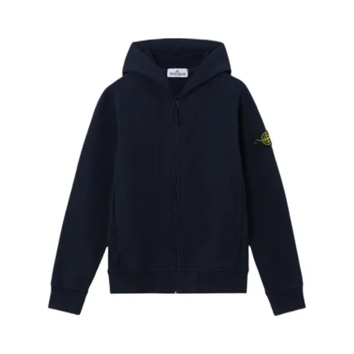 Stone Island Junior Compass-Badge Zipped Hoodie