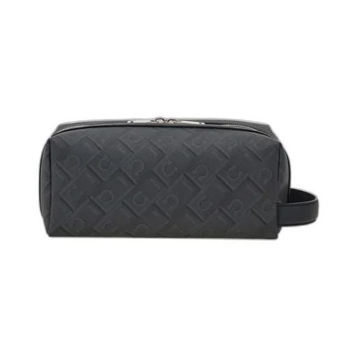 Ferragamo Logo Print Zipped Pouch